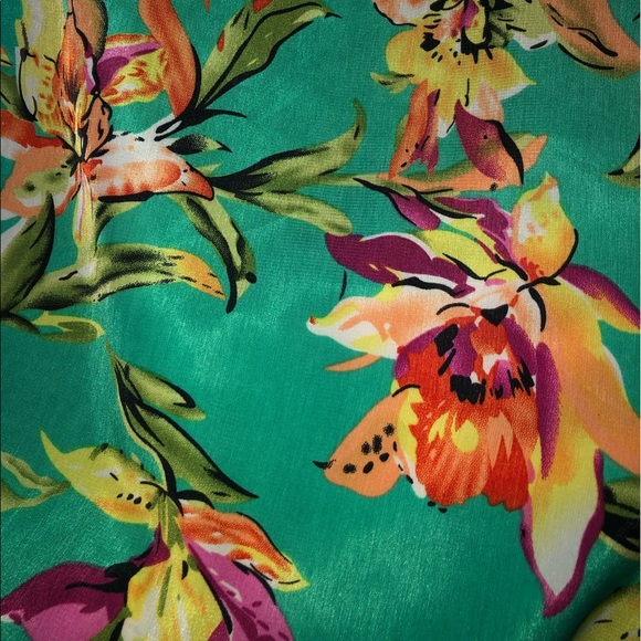 Chances R, Light & Tropical Floral Dress! XL New Tags, Spring, Summer, Vacation - Picture 2 of 6